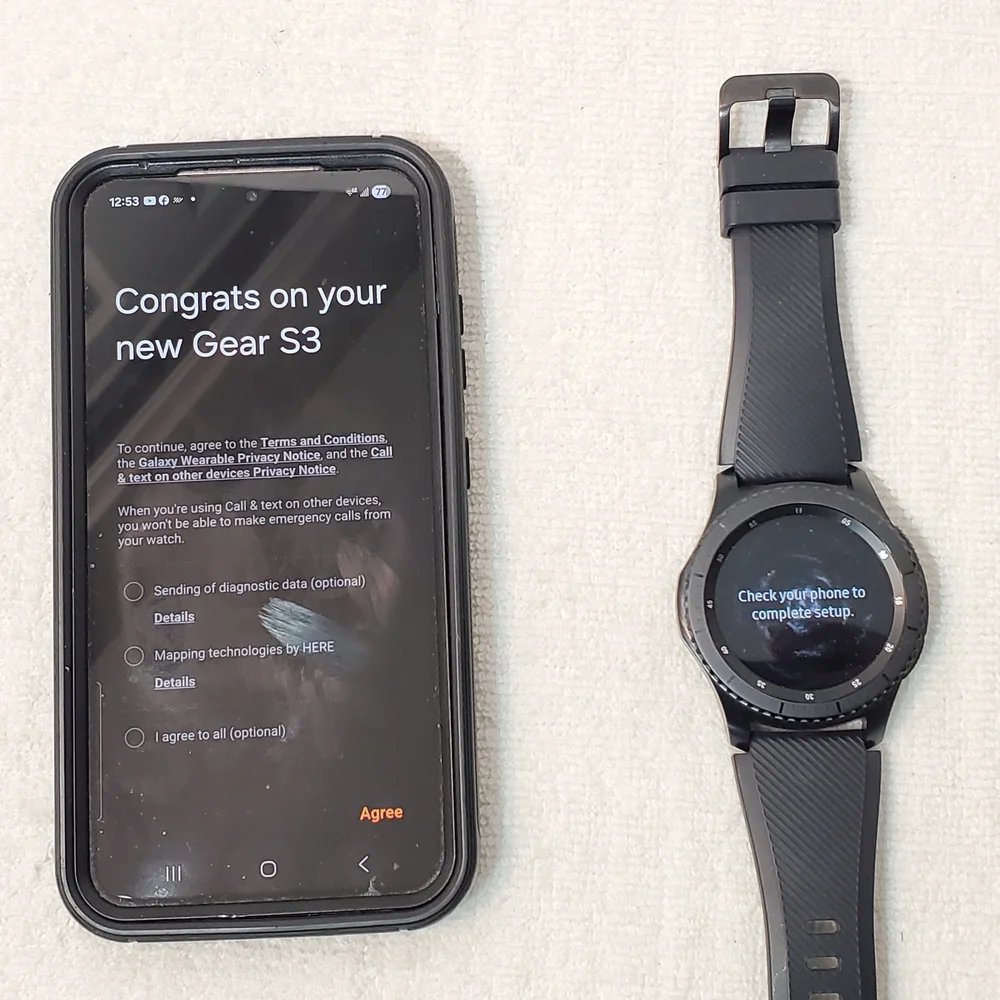 Samsung Gear S3 Frontier 46mm Smartwatch Bluetooth GPS AMOLED Display S Steel